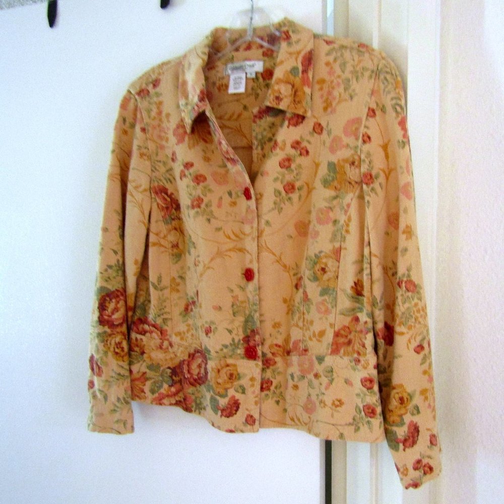 Coldwater Creek  Linen/Rayon Jacket Lightweight Sz medium